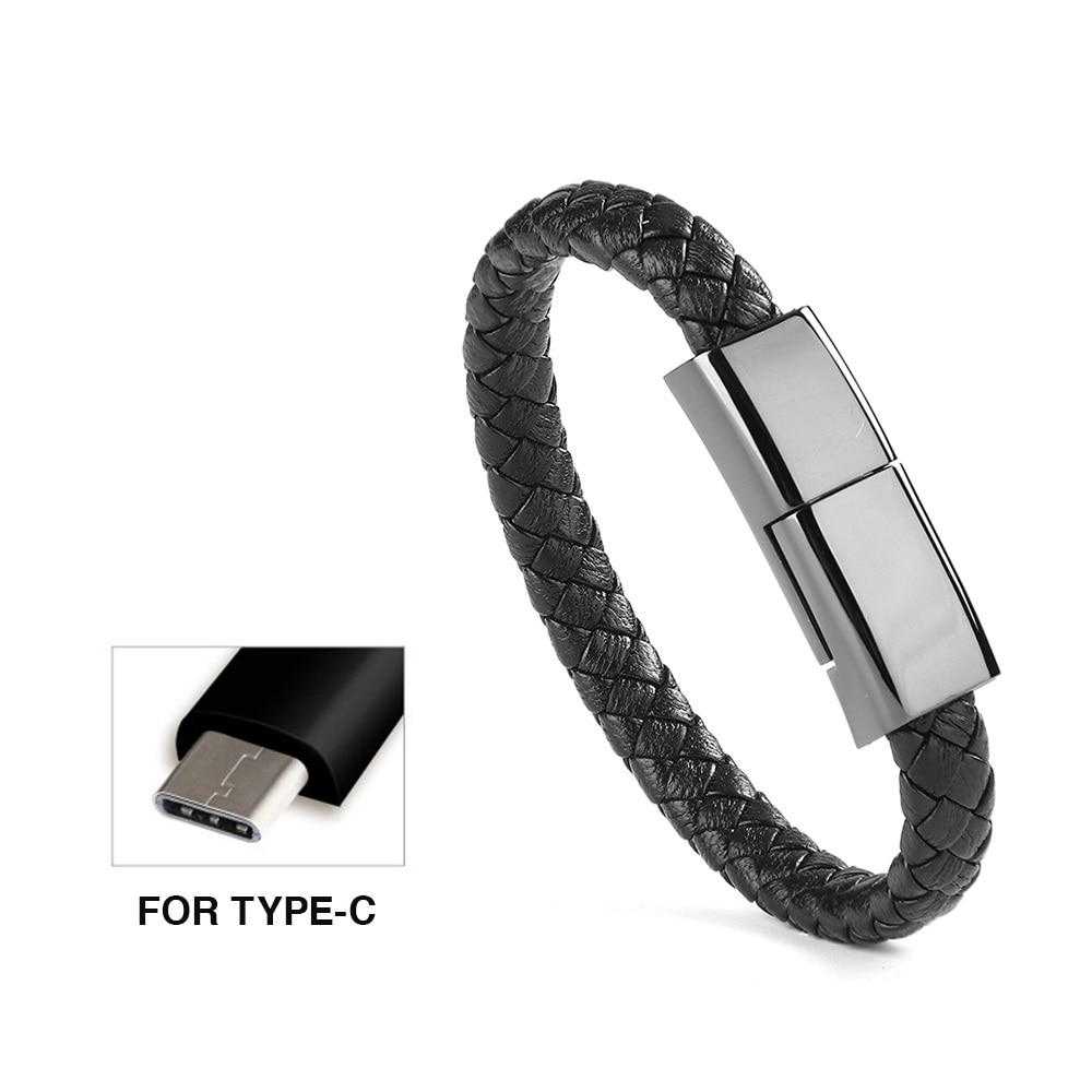 GadJet USB Charging Cable Bracelet Stylish Convenient For 8-Pin iPhone Or  Type-C | eBay
